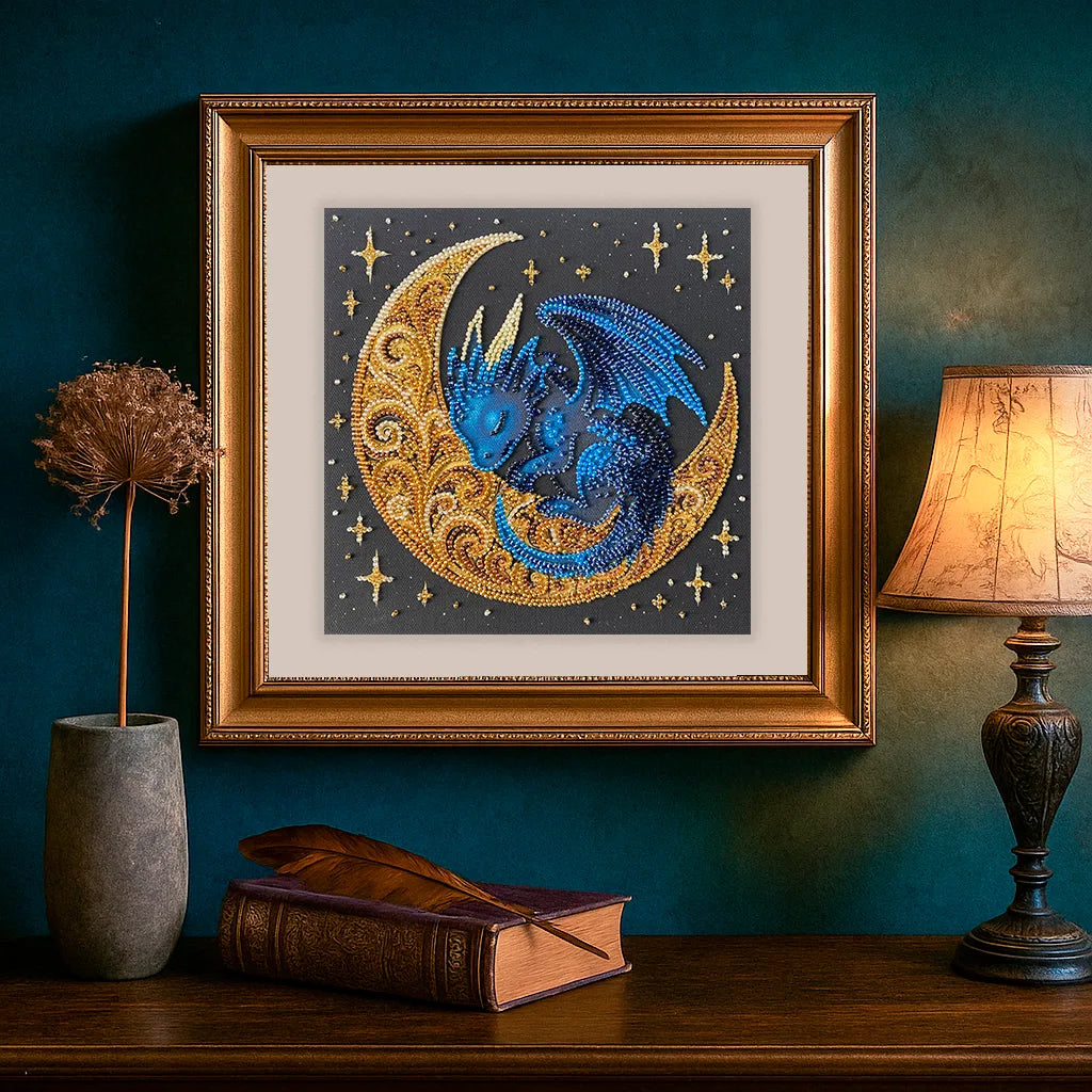 Bead Embroidery Kit Mid-sized bead embroidery kit Little One of Moonlit Legends