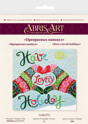 Bead Embroidery Kit Mid-sized bead embroidery kit Have a lovely holidays