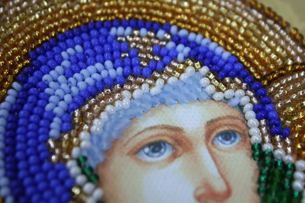 Bead Embroidery Kit Main Bead Embroidery Kit Icon of the Mother of God «The Unfading Blossom»