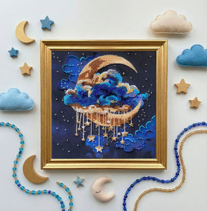 Bead Embroidery Kit Mid-sized bead embroidery kit Cradle of Stellar Dreams
