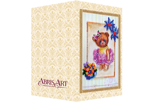 Postcards Bead Embroidery Kit Postcard bead embroidery kits Teddy bear - 5