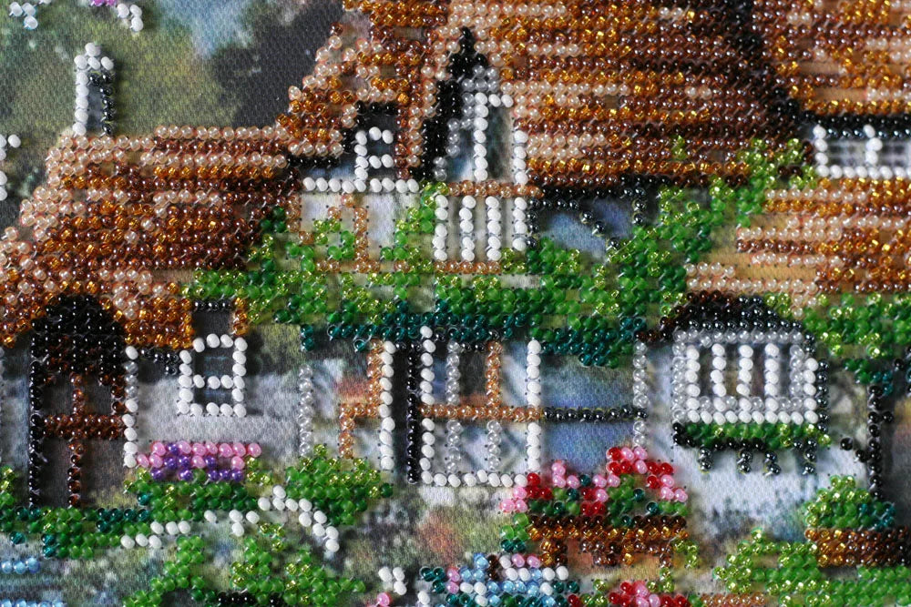 Bead Embroidery Kit Main Bead Embroidery Kit House at the lake