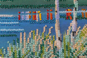 Bead Embroidery Kit Main Bead Embroidery Kit Fire in sky blue - 2