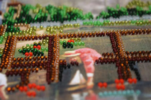 Bead Embroidery Kit Main Bead Embroidery Kit Sunday picnic