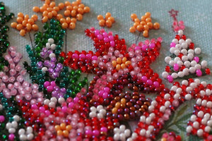 Bead Embroidery Kit Mini Bead embroidery kit Festive tea party
