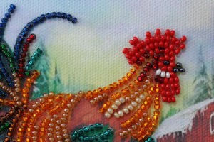 Bead Embroidery Kit Mini Bead embroidery kit Happy Christmas