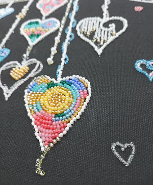 Bead Embroidery Kit Main Bead Embroidery Kit Birds in love
