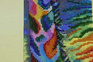 Bead Embroidery Kit Main Bead Embroidery Kit Rainbow giraffe