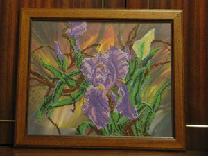 Bead Embroidery Kit Main Bead Embroidery Kit Bordeaux pearl