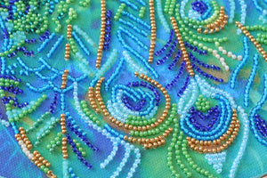 Bead Embroidery Kit Main Bead Embroidery Kit Royal peacock