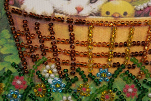 Bead Embroidery Kit Mini Bead embroidery kit Happy Easter