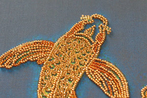 Bead Embroidery Kit Main Bead Embroidery Kit Koi blue