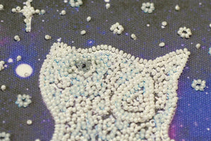 Bead Embroidery Kit Mid-sized bead embroidery kit Star cat
