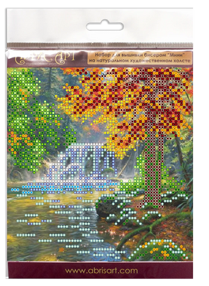 Bead Embroidery Kit Mini Bead embroidery kit At the waterfall
