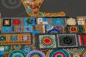 Bead Embroidery Kit Main Bead Embroidery Kit Kitty