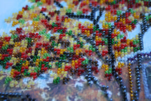 Bead Embroidery Kit Autumn Blues