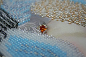 Bead Embroidery Kit Snow Lady