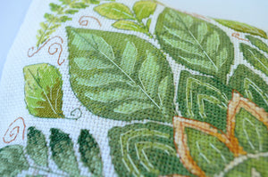 Cross Stitch Kit For Cushion Cross-stitch kits Dance of the leaves