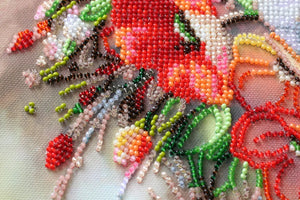 Bead Embroidery Kit Main Bead Embroidery Kit Delicate flowers