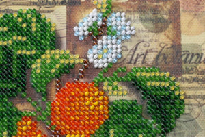 Bead Embroidery Kit Mini Bead embroidery kit Apricot branch