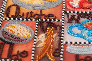 Bead Embroidery Kit Main Bead Embroidery Kit Gourmet alphabet