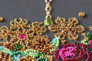Bead Embroidery Kit Main Bead Embroidery Kit New year wreath