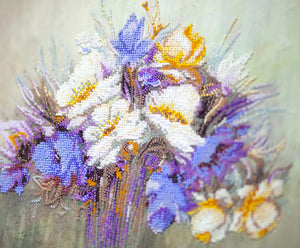 Bead Embroidery Kit Main Bead Embroidery Kit Flower chime