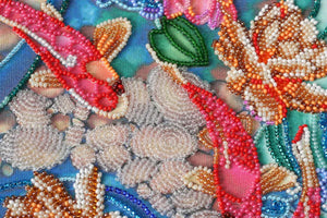 Bead Embroidery Kit Main Bead Embroidery Kit Koi carps