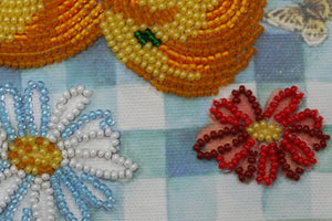 Bead Embroidery Kit Mini Bead embroidery kit The summer pears