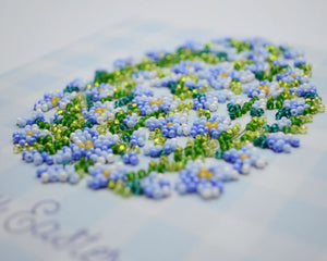 Bead Embroidery Kit Mini Bead embroidery kit Easter snowdrop