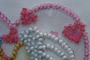Magnets Bead Embroidery Kit Magnets Bead embroidery kit Just married bears