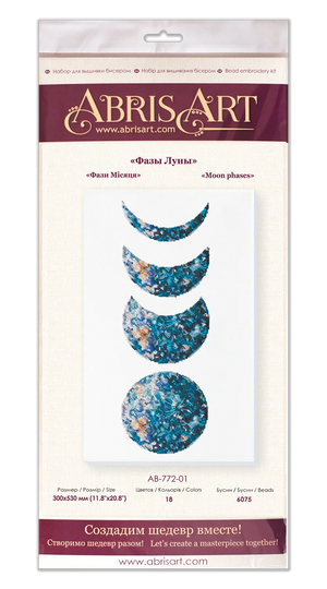 Bead Embroidery Kit Main Bead Embroidery Kit Moon phases w