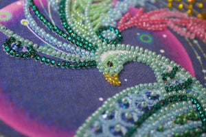 Bead Embroidery Kit Main Bead Embroidery Kit Feather Sunbird