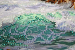 Bead Embroidery Kit Main Bead Embroidery Kit House by the sea