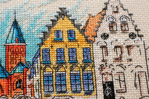 Cross Stitch Kit Cross-stitch kits Colored town-1