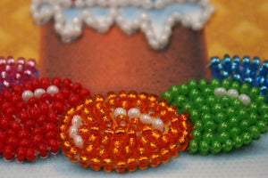 Magnets Bead Embroidery Kit Magnets Bead embroidery kit Easter still-life – 1