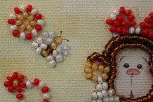 Magnets Bead Embroidery Kit Magnets Bead embroidery kit Little monkey