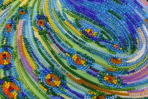 Bead Embroidery Kit Main Bead Embroidery Kit Emerald whirlpool