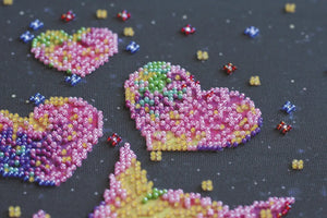 Bead Embroidery Kit Main Bead Embroidery Kit Kittens' purrings