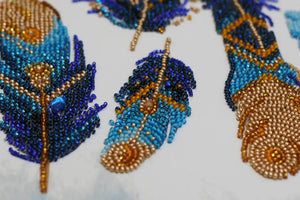 Bead Embroidery Kit Main Bead Embroidery Kit Indigo