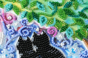 Bead Embroidery Kit Mid-sized bead embroidery kit Together forever