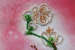 Bead Embroidery Kit Main Bead Embroidery Kit Sakura blossom