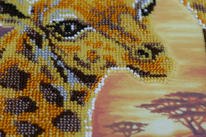 Bead Embroidery Kit Main Bead Embroidery Kit Giraffes