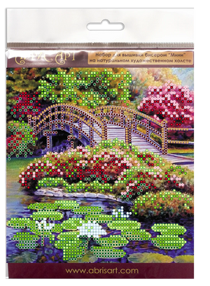 Bead Embroidery Kit Mini Bead embroidery kit Flowers in the pond