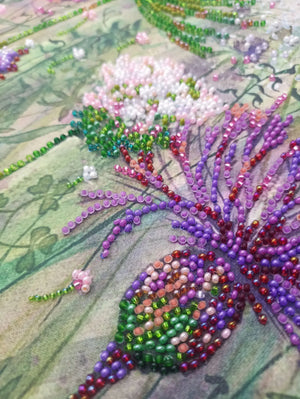 Bead Embroidery Kit Main Bead Embroidery Kit Cornflowers in the field