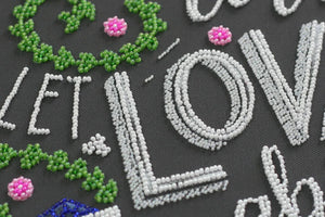 Bead Embroidery Kit Main Bead Embroidery Kit Love in the house