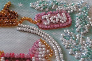 Bead Embroidery Kit Mini Bead embroidery kit Cheerful house
