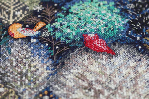 Cross Stitch Kit Cross-stitch kits In the winter forest one day