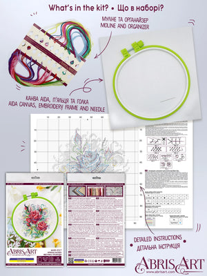 Cross Stitch Kit Cross-stitch kits Spring roses