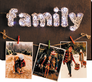 String Art Kit Creative Kit/String Art Happy family (Homely scene)